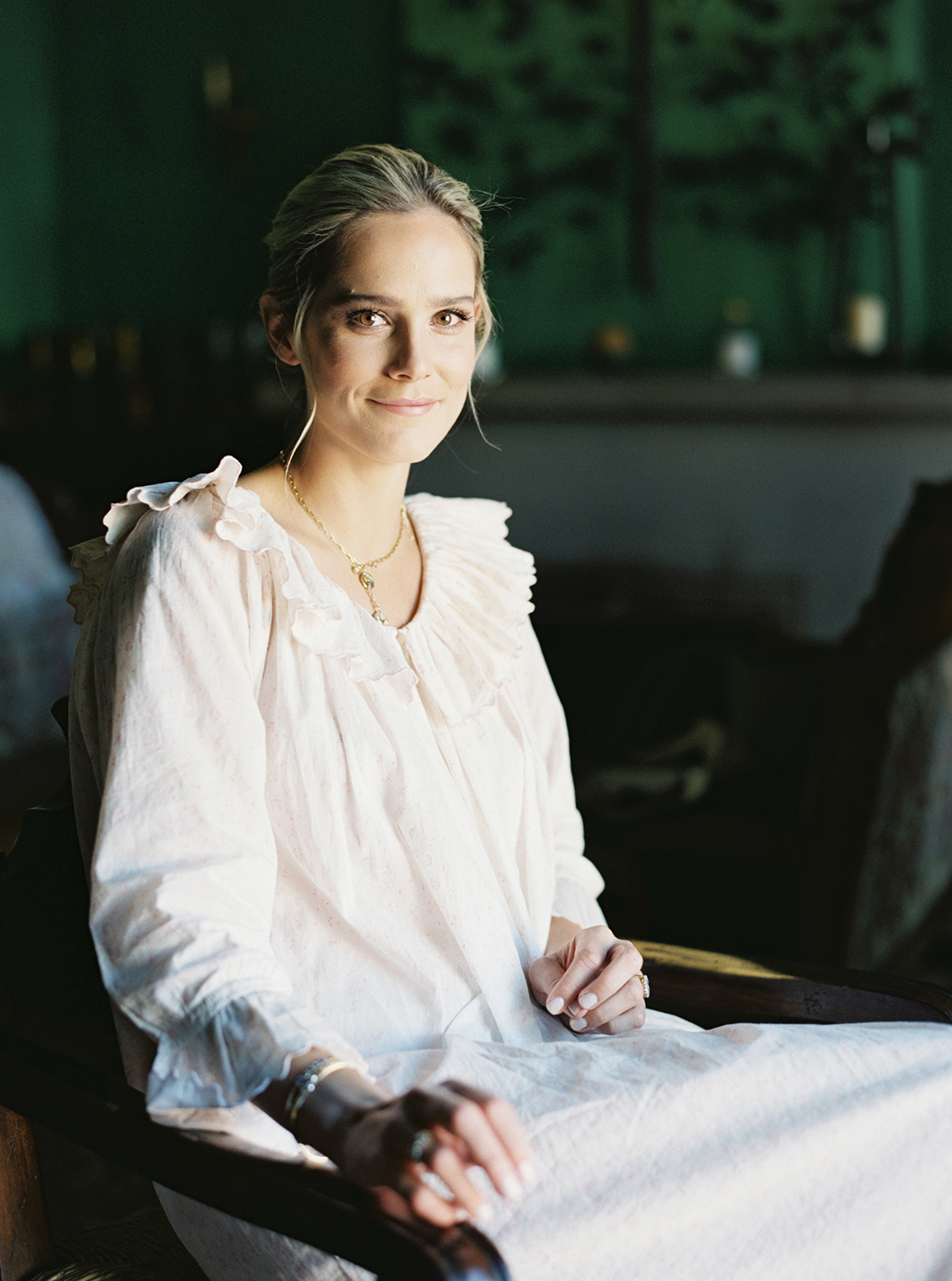 Bride portrait during getting ready at Casa de Sierra Nevada Belmond Hotel