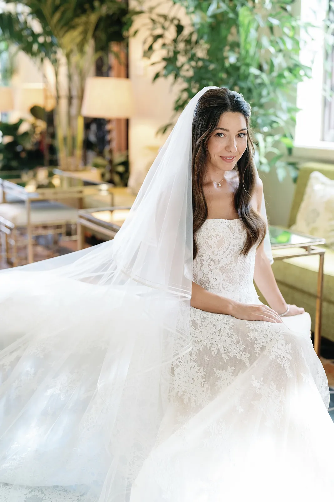bride portrait in the four seasons at the surf club