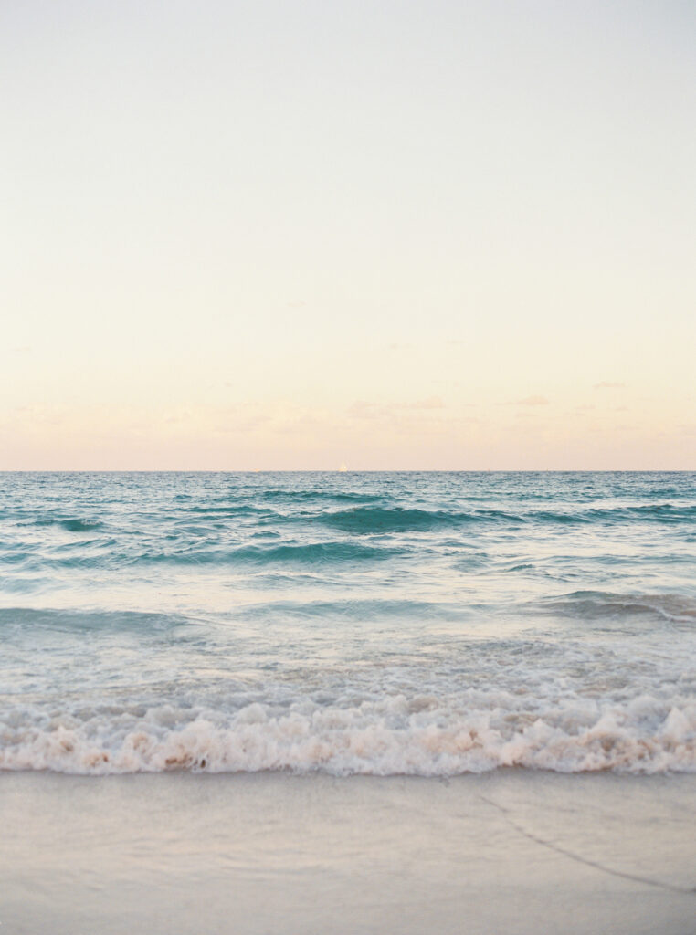 colorful sunset hues in Miami Beach
